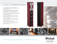 McIntosh XR-100 - Brochure 